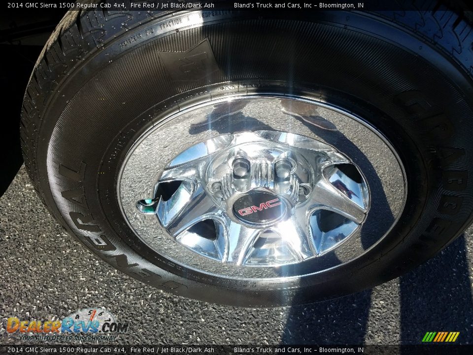 2014 GMC Sierra 1500 Regular Cab 4x4 Fire Red / Jet Black/Dark Ash Photo #30