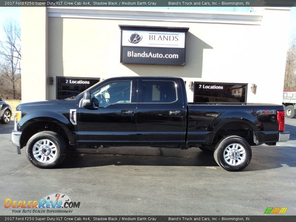 2017 Ford F250 Super Duty XLT Crew Cab 4x4 Shadow Black / Medium Earth Gray Photo #1