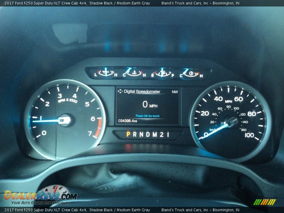2017 Ford F250 Super Duty XLT Crew Cab 4x4 Shadow Black / Medium Earth Gray Photo #14
