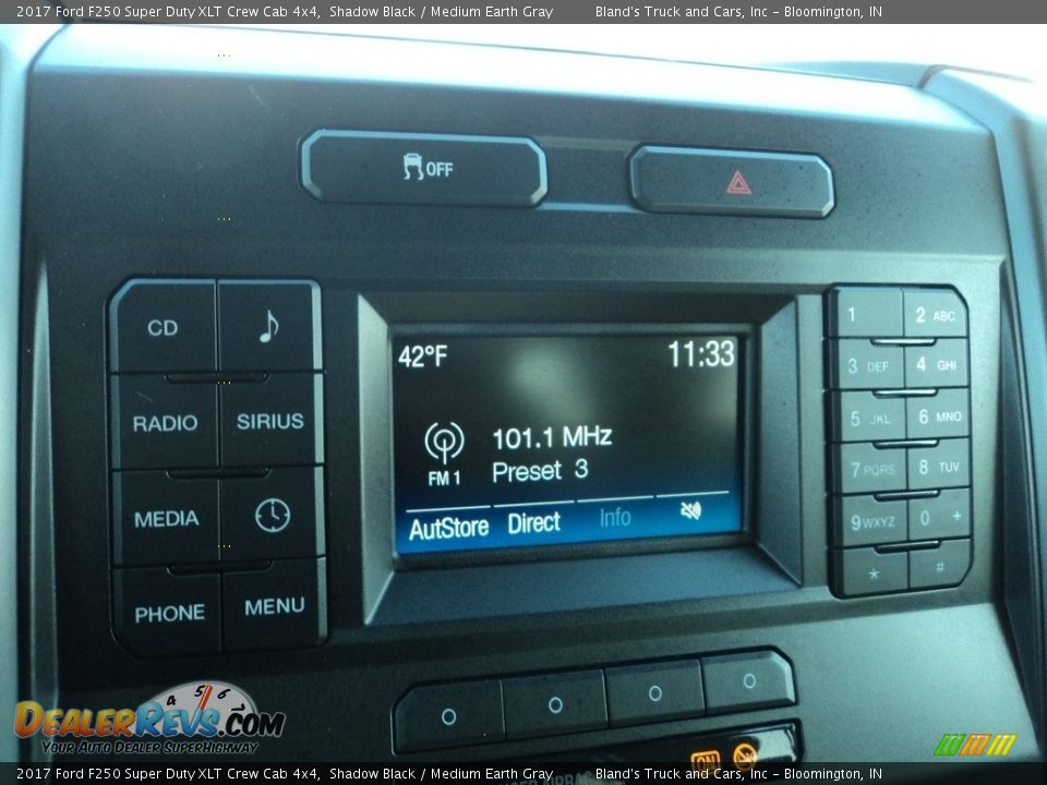 2017 Ford F250 Super Duty XLT Crew Cab 4x4 Shadow Black / Medium Earth Gray Photo #22