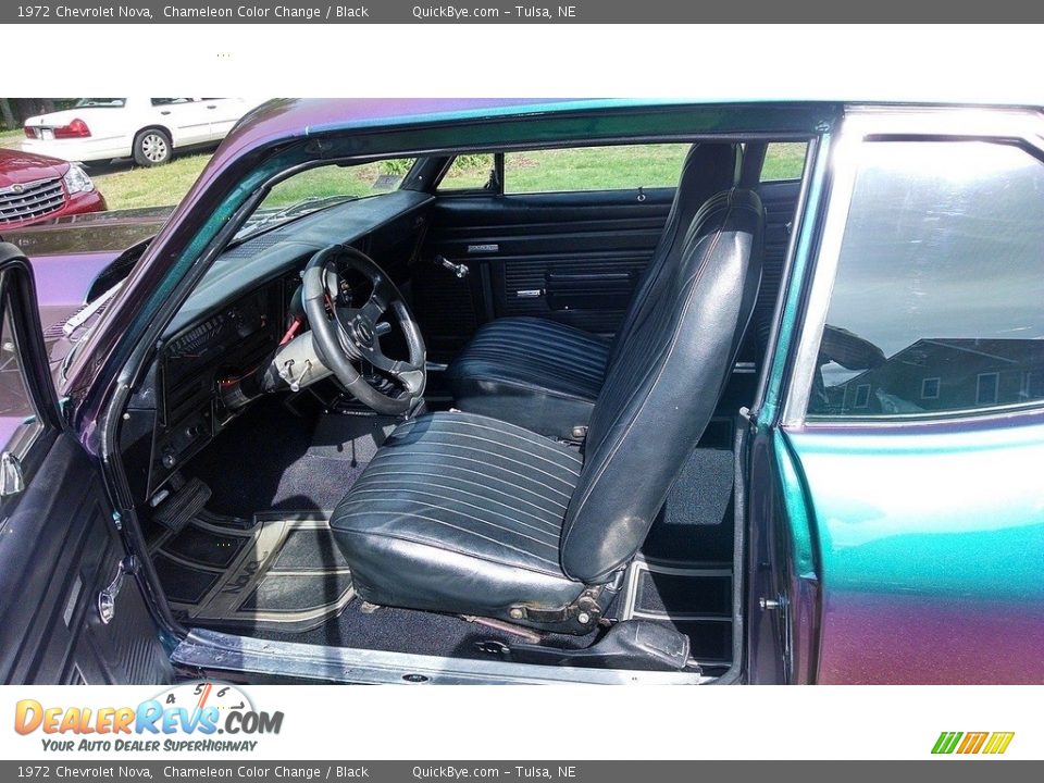 Black Interior - 1972 Chevrolet Nova  Photo #6