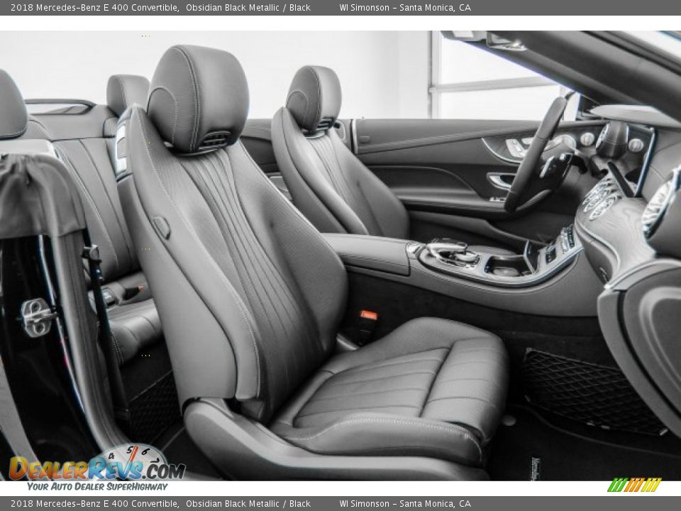 2018 Mercedes-Benz E 400 Convertible Obsidian Black Metallic / Black Photo #2