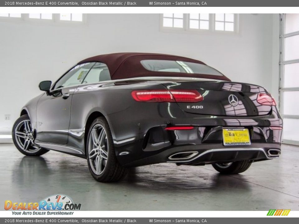 2018 Mercedes-Benz E 400 Convertible Obsidian Black Metallic / Black Photo #3