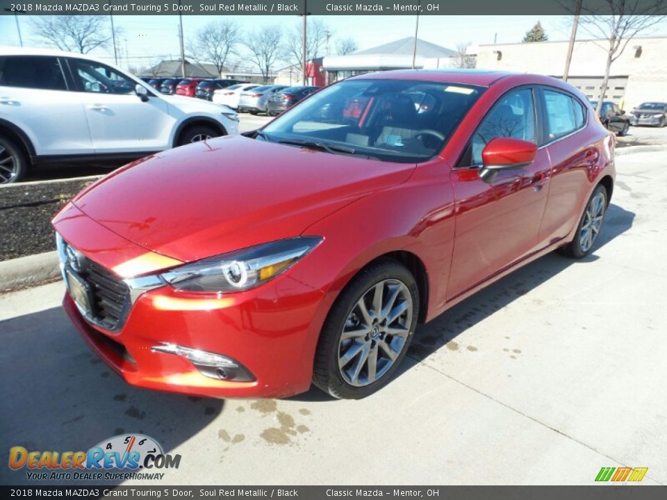 2018 Mazda MAZDA3 Grand Touring 5 Door Soul Red Metallic / Black Photo #1