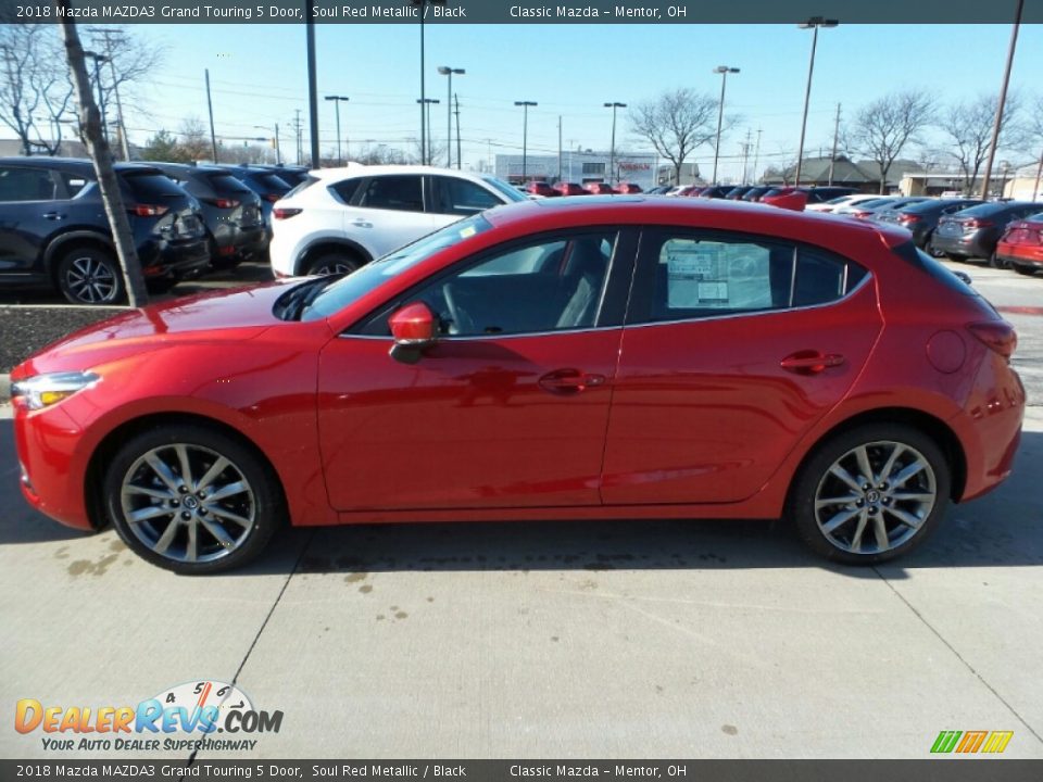 2018 Mazda MAZDA3 Grand Touring 5 Door Soul Red Metallic / Black Photo #2