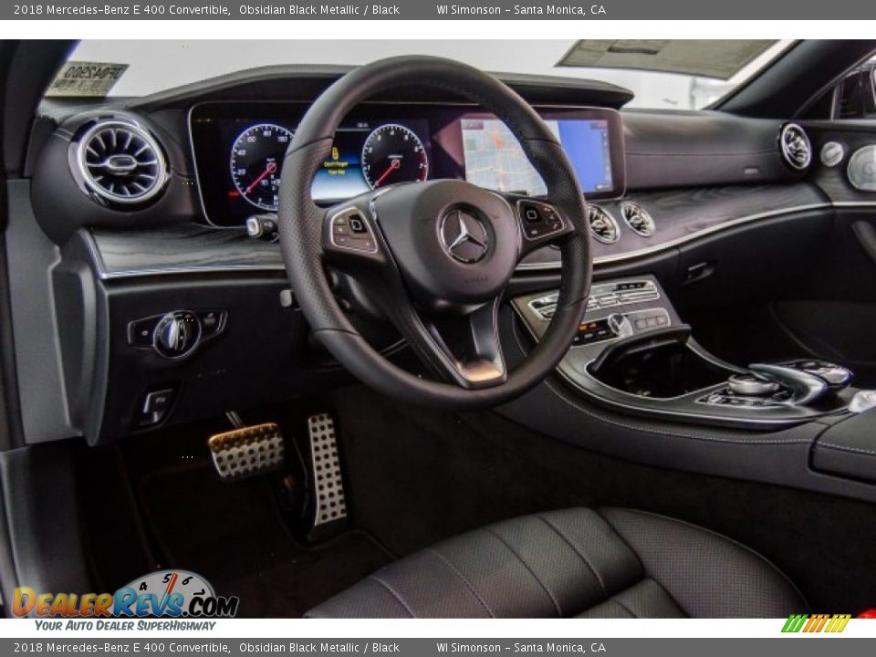 2018 Mercedes-Benz E 400 Convertible Obsidian Black Metallic / Black Photo #6