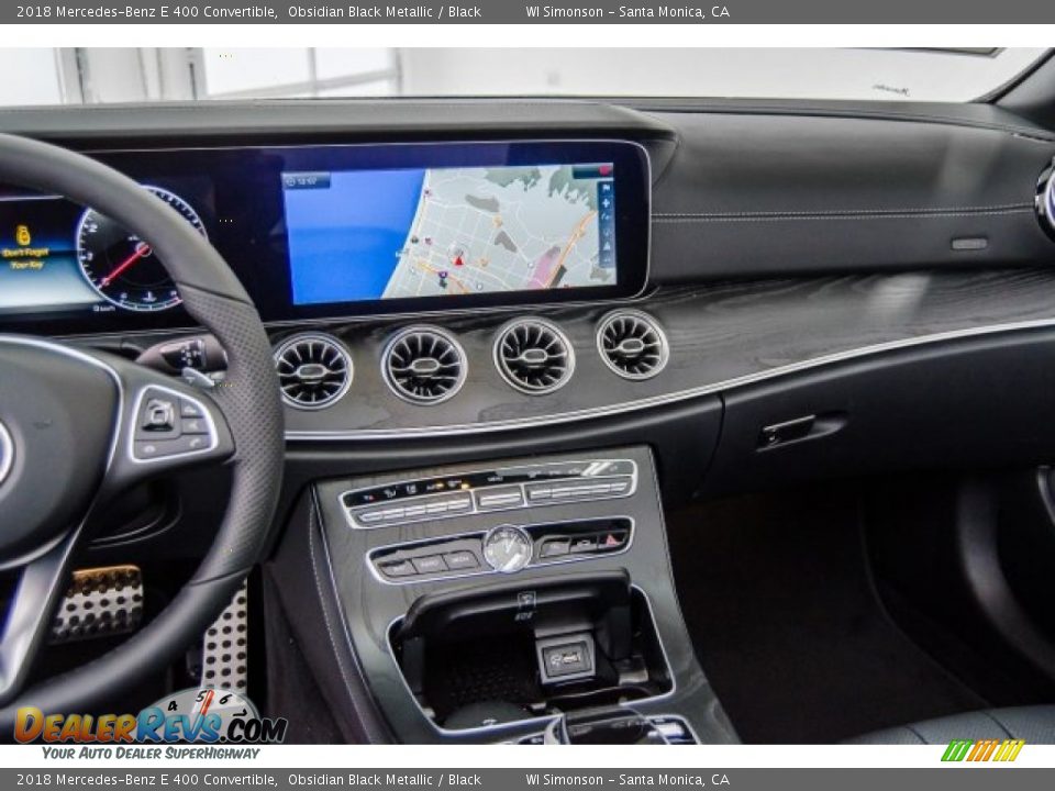 2018 Mercedes-Benz E 400 Convertible Obsidian Black Metallic / Black Photo #7