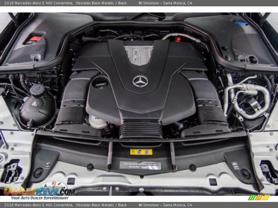 2018 Mercedes-Benz E 400 Convertible Obsidian Black Metallic / Black Photo #8