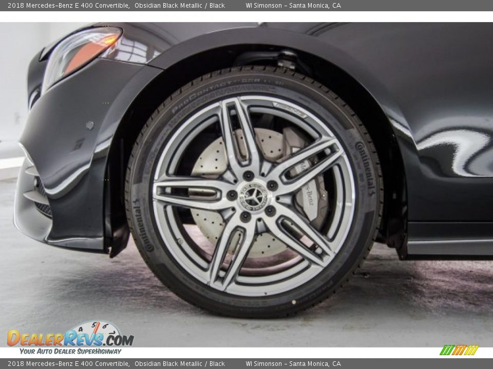 2018 Mercedes-Benz E 400 Convertible Obsidian Black Metallic / Black Photo #9