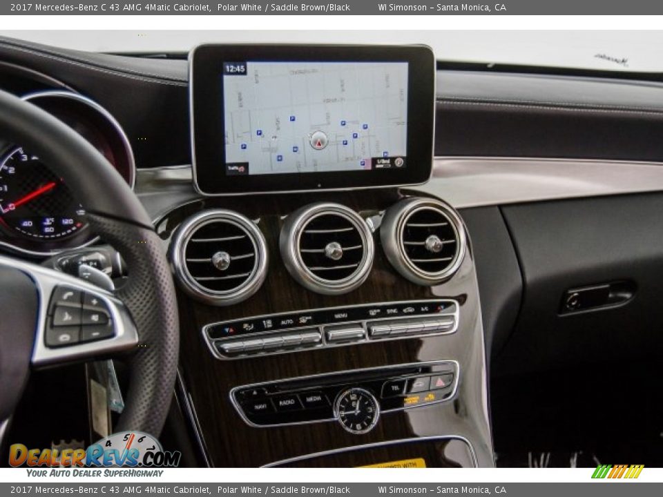 2017 Mercedes-Benz C 43 AMG 4Matic Cabriolet Polar White / Saddle Brown/Black Photo #4