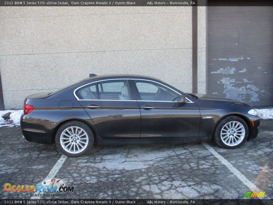 2013 BMW 5 Series 535i xDrive Sedan Dark Graphite Metallic II / Oyster/Black Photo #2