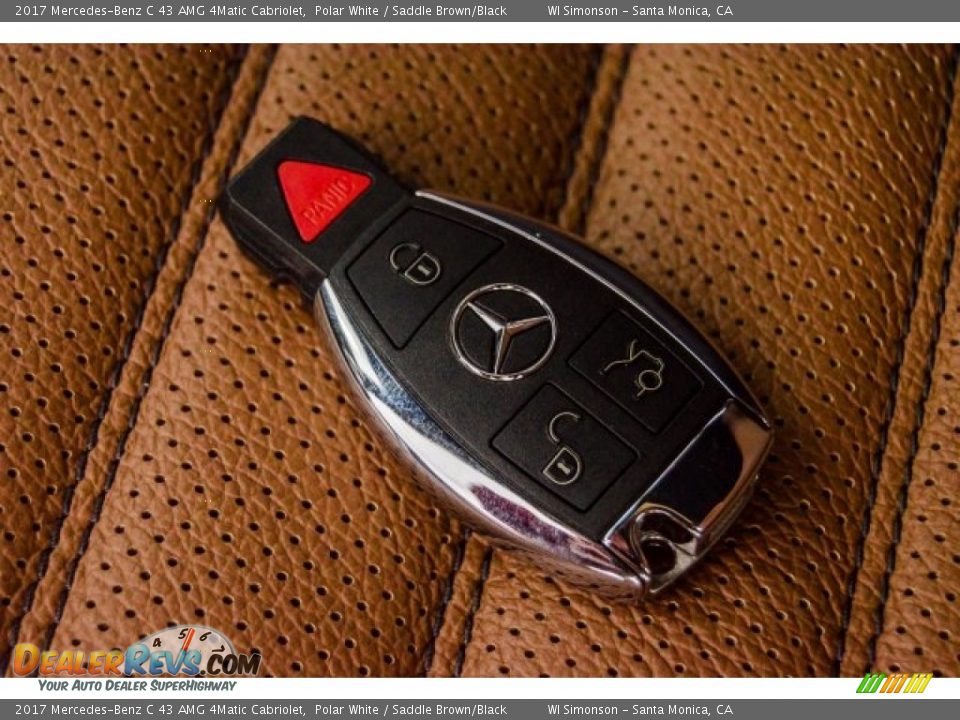 2017 Mercedes-Benz C 43 AMG 4Matic Cabriolet Polar White / Saddle Brown/Black Photo #11