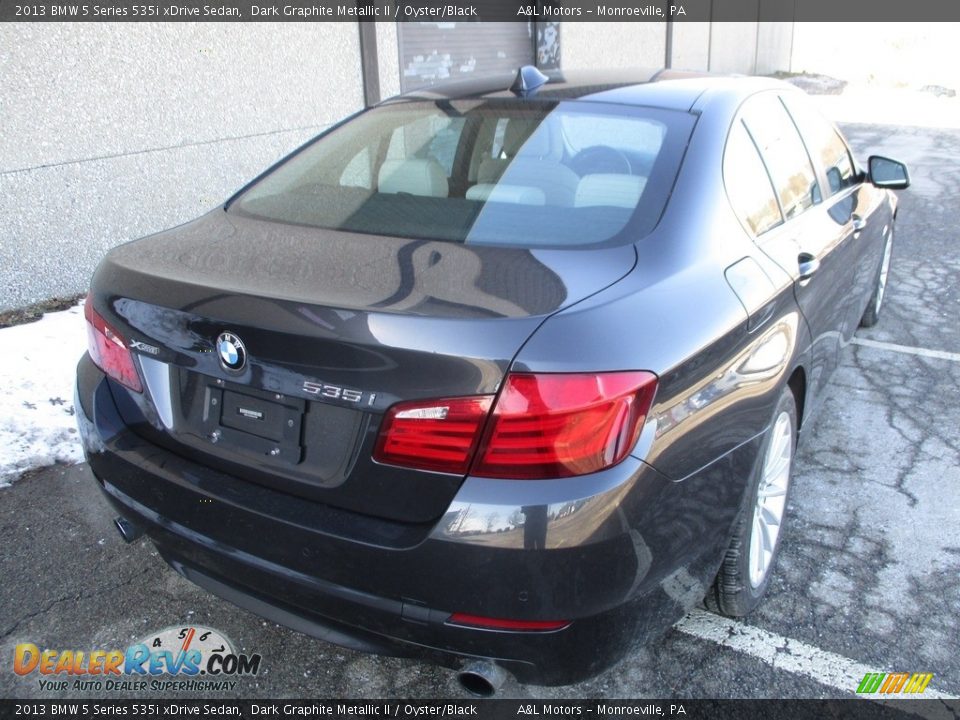 2013 BMW 5 Series 535i xDrive Sedan Dark Graphite Metallic II / Oyster/Black Photo #3