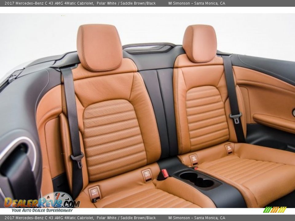 2017 Mercedes-Benz C 43 AMG 4Matic Cabriolet Polar White / Saddle Brown/Black Photo #12