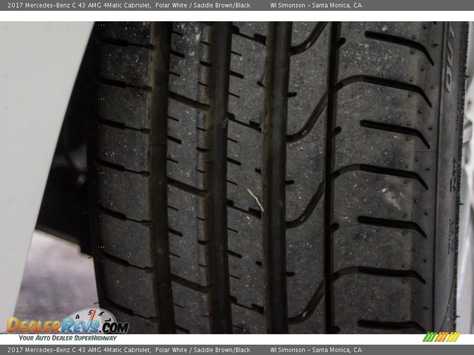 2017 Mercedes-Benz C 43 AMG 4Matic Cabriolet Polar White / Saddle Brown/Black Photo #14