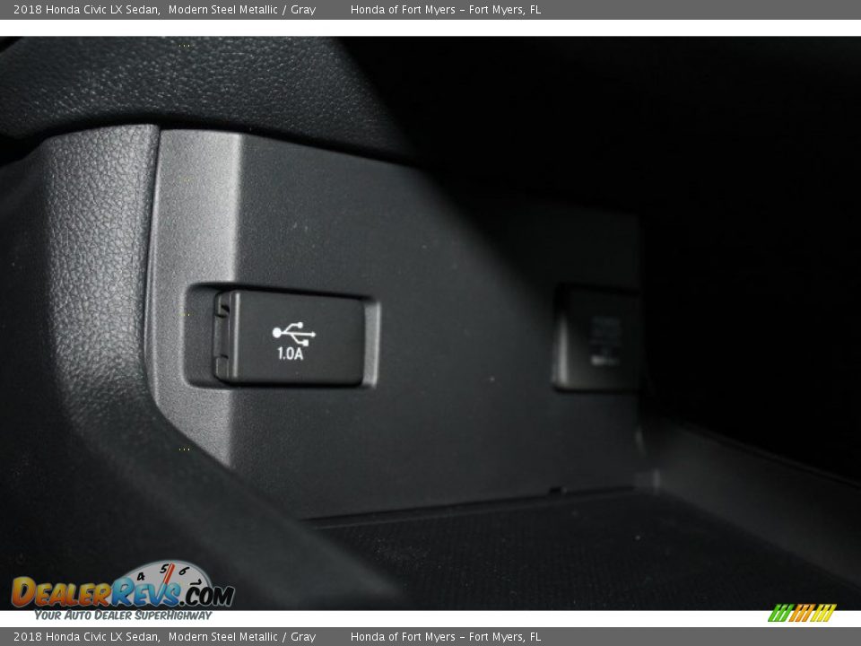 2018 Honda Civic LX Sedan Modern Steel Metallic / Gray Photo #21
