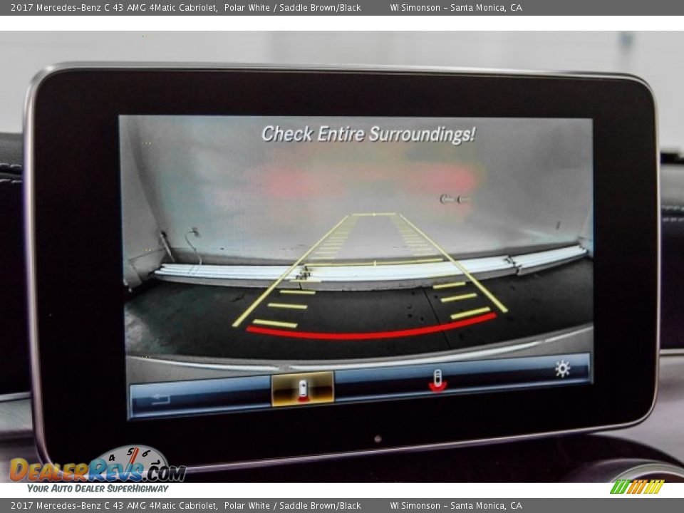 2017 Mercedes-Benz C 43 AMG 4Matic Cabriolet Polar White / Saddle Brown/Black Photo #17