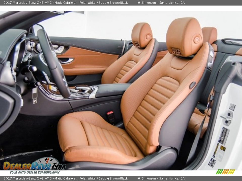 2017 Mercedes-Benz C 43 AMG 4Matic Cabriolet Polar White / Saddle Brown/Black Photo #19