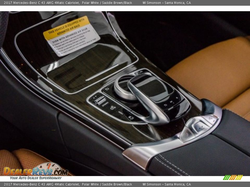 2017 Mercedes-Benz C 43 AMG 4Matic Cabriolet Polar White / Saddle Brown/Black Photo #22