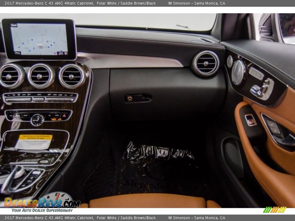 2017 Mercedes-Benz C 43 AMG 4Matic Cabriolet Polar White / Saddle Brown/Black Photo #27