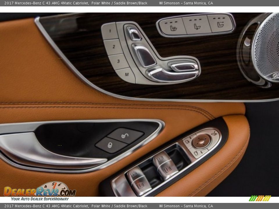 2017 Mercedes-Benz C 43 AMG 4Matic Cabriolet Polar White / Saddle Brown/Black Photo #29