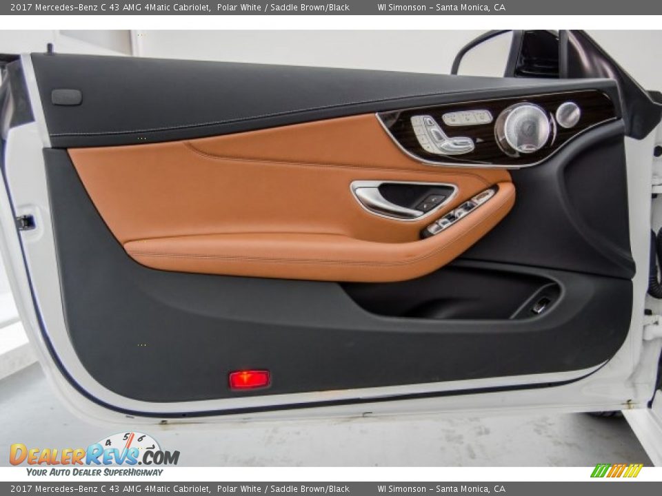 2017 Mercedes-Benz C 43 AMG 4Matic Cabriolet Polar White / Saddle Brown/Black Photo #30