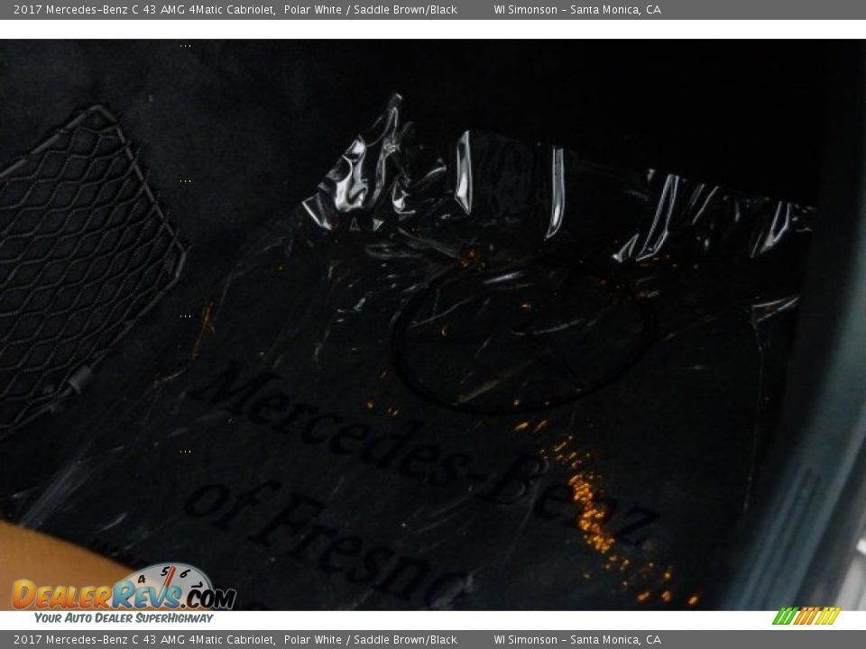 2017 Mercedes-Benz C 43 AMG 4Matic Cabriolet Polar White / Saddle Brown/Black Photo #35