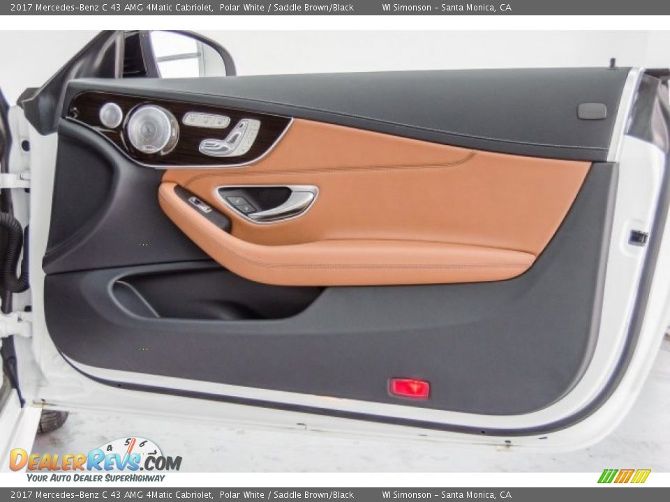 2017 Mercedes-Benz C 43 AMG 4Matic Cabriolet Polar White / Saddle Brown/Black Photo #36
