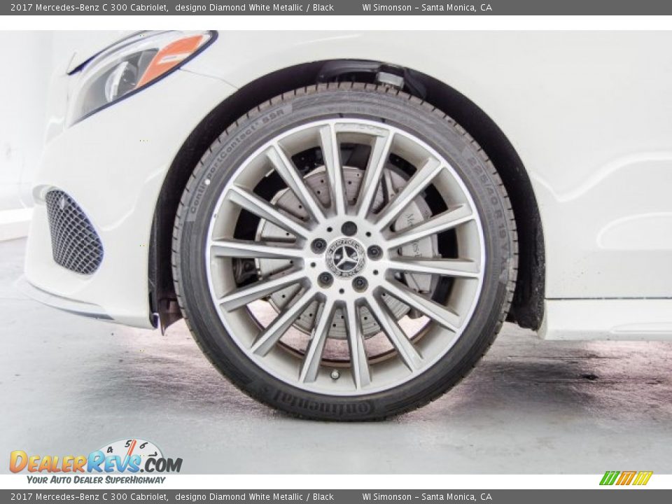 2017 Mercedes-Benz C 300 Cabriolet designo Diamond White Metallic / Black Photo #9