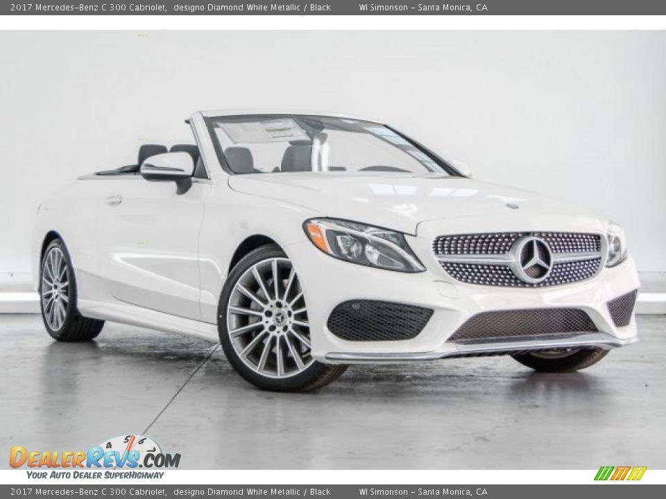 2017 Mercedes-Benz C 300 Cabriolet designo Diamond White Metallic / Black Photo #12