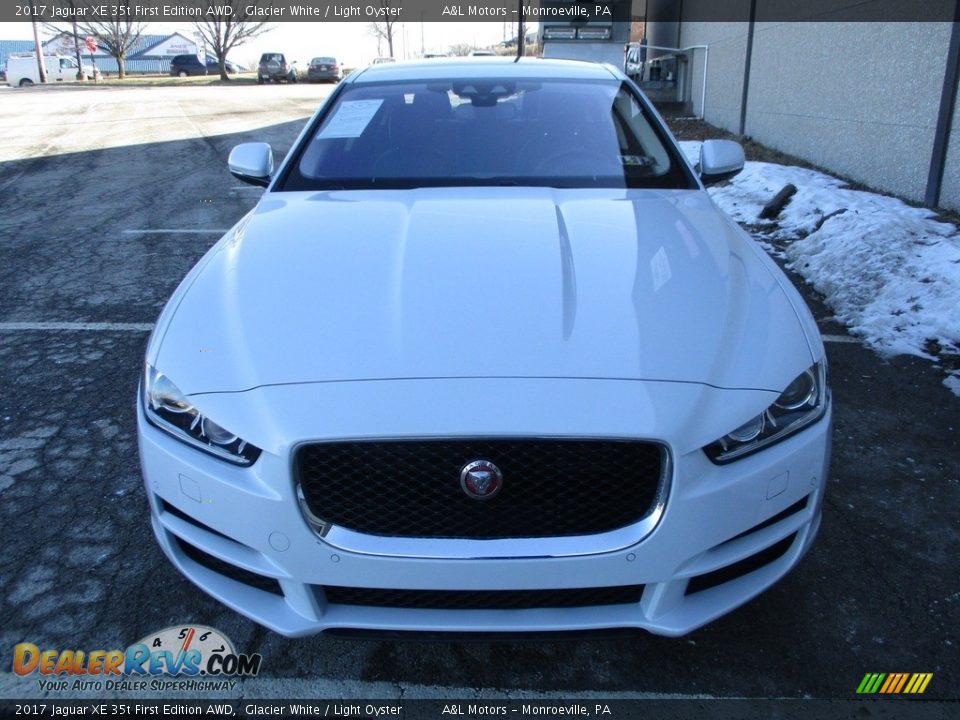 2017 Jaguar XE 35t First Edition AWD Glacier White / Light Oyster Photo #9