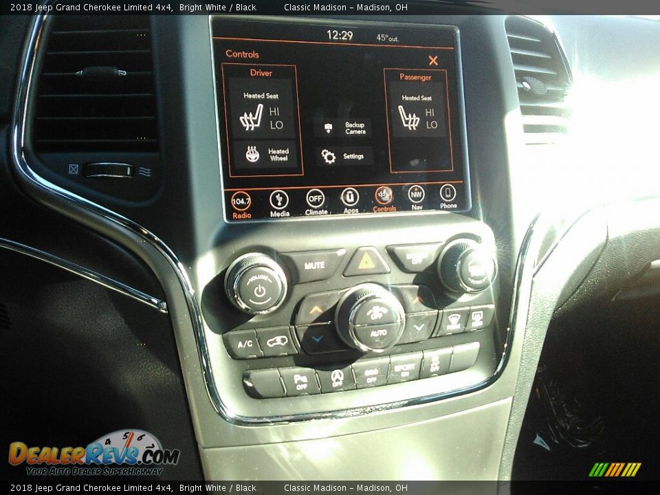 2018 Jeep Grand Cherokee Limited 4x4 Bright White / Black Photo #11
