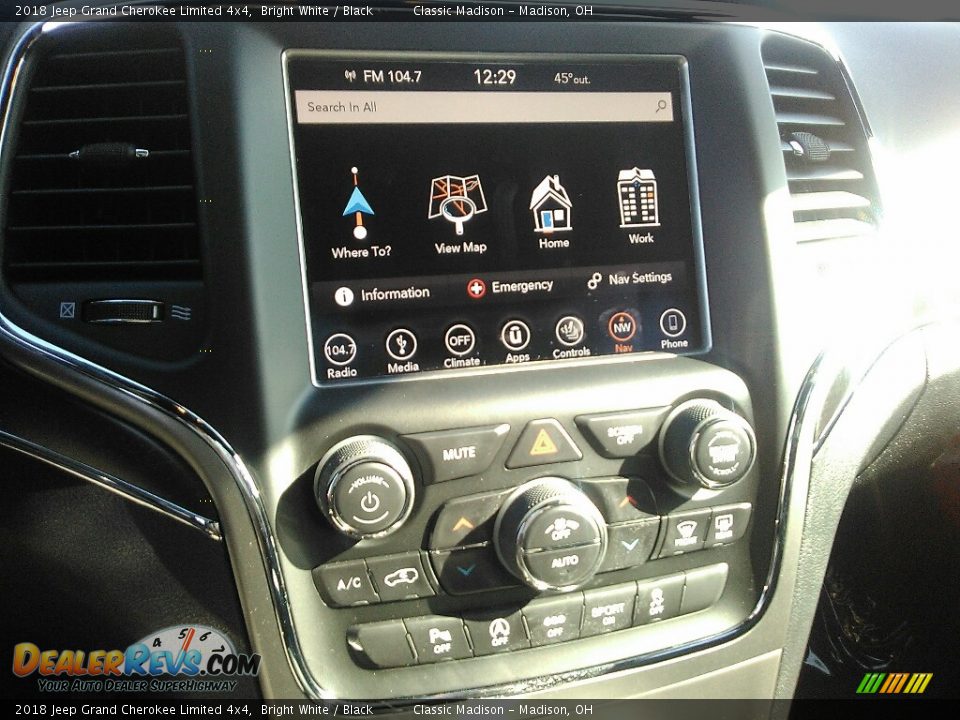 2018 Jeep Grand Cherokee Limited 4x4 Bright White / Black Photo #12