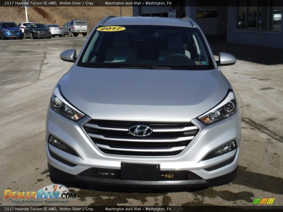 2017 Hyundai Tucson SE AWD Molten Silver / Gray Photo #4