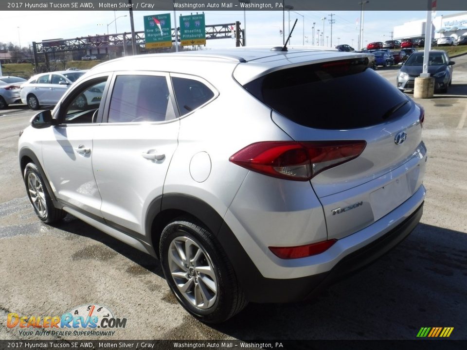 2017 Hyundai Tucson SE AWD Molten Silver / Gray Photo #7