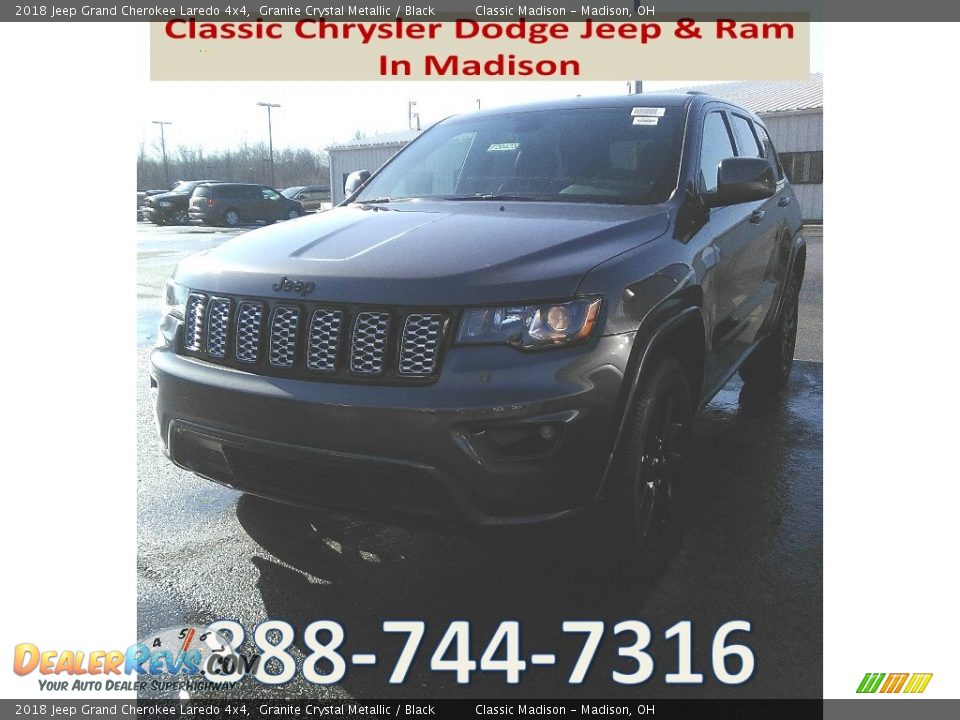 2018 Jeep Grand Cherokee Laredo 4x4 Granite Crystal Metallic / Black Photo #1
