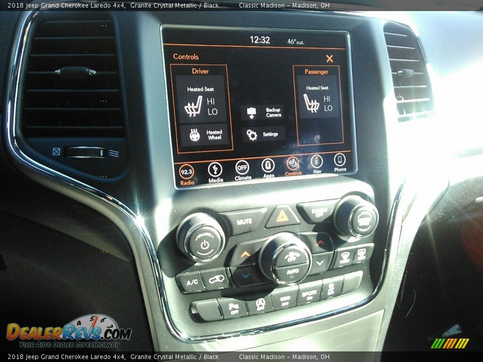 2018 Jeep Grand Cherokee Laredo 4x4 Granite Crystal Metallic / Black Photo #10