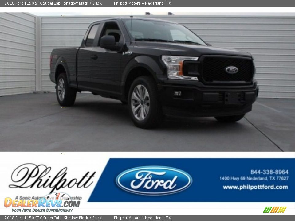 2018 Ford F150 STX SuperCab Shadow Black / Black Photo #1