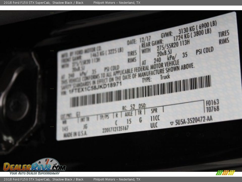 2018 Ford F150 STX SuperCab Shadow Black / Black Photo #33