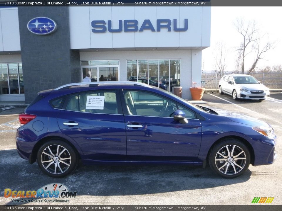 2018 Subaru Impreza 2.0i Limited 5-Door Lapis Blue Metallic / Ivory Photo #3