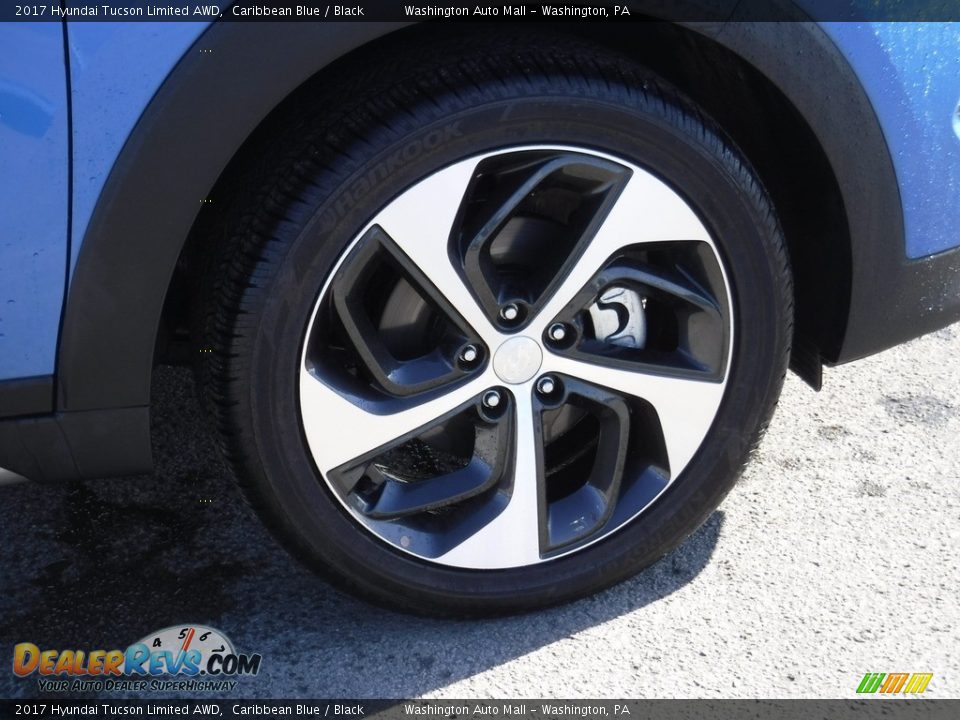 2017 Hyundai Tucson Limited AWD Caribbean Blue / Black Photo #3