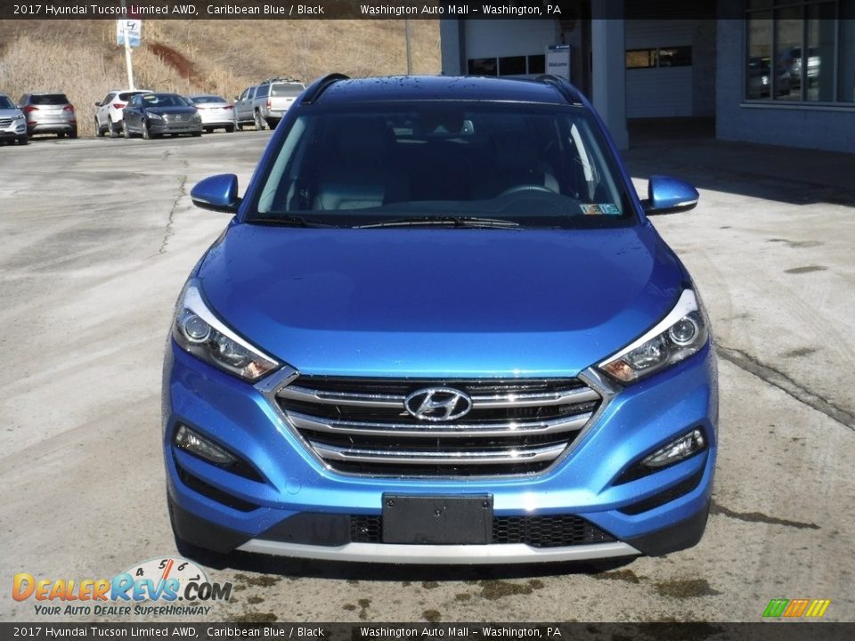 2017 Hyundai Tucson Limited AWD Caribbean Blue / Black Photo #5