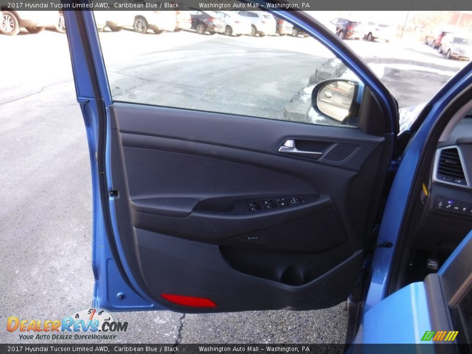 2017 Hyundai Tucson Limited AWD Caribbean Blue / Black Photo #12
