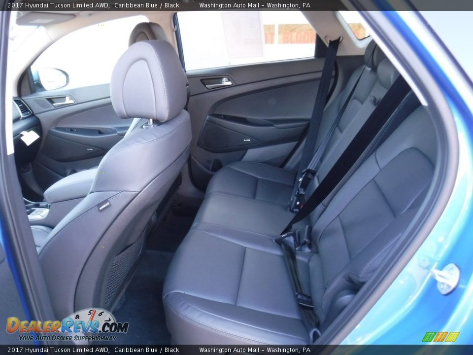 2017 Hyundai Tucson Limited AWD Caribbean Blue / Black Photo #24