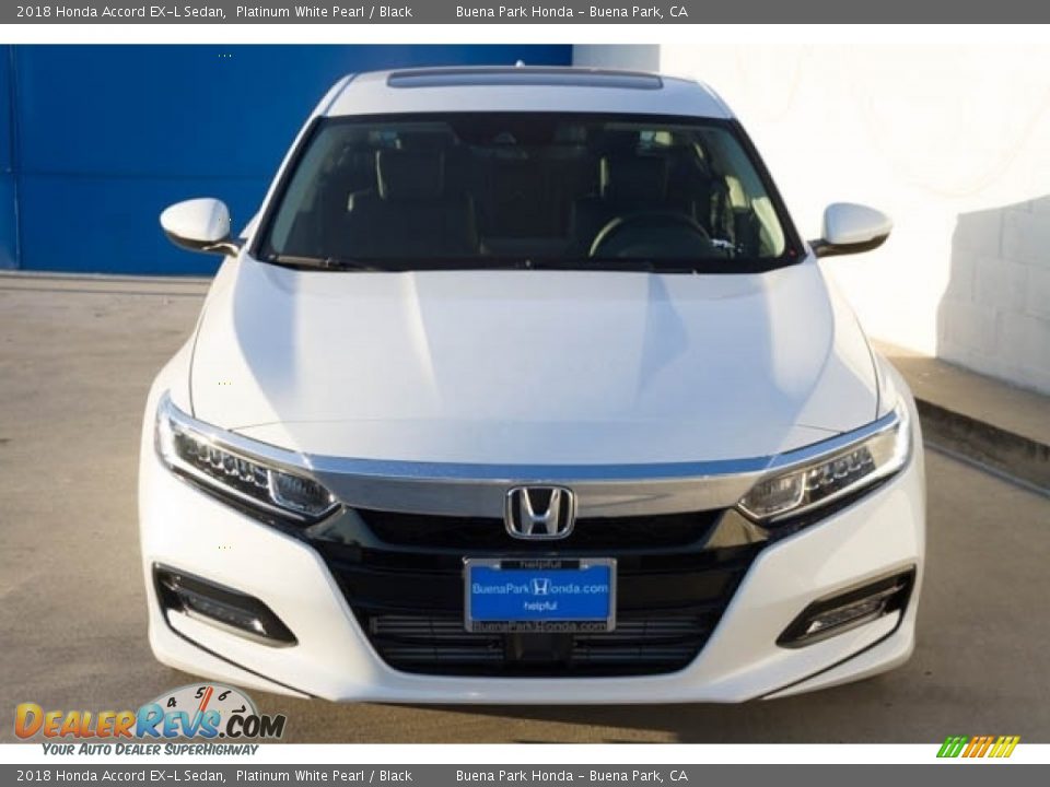 2018 Honda Accord EX-L Sedan Platinum White Pearl / Black Photo #3