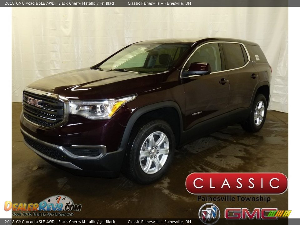2018 GMC Acadia SLE AWD Black Cherry Metallic / Jet Black Photo #1