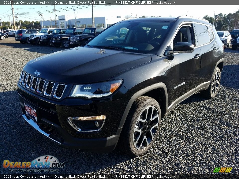 2018 Jeep Compass Limited 4x4 Diamond Black Crystal Pearl / Black Photo #2