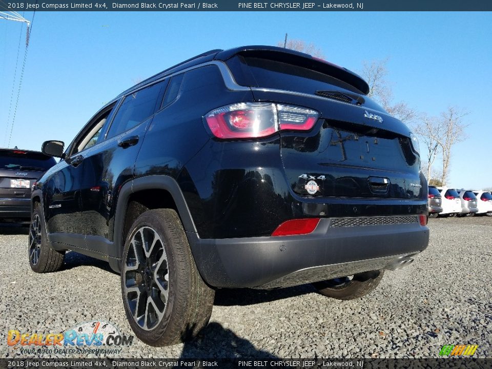 2018 Jeep Compass Limited 4x4 Diamond Black Crystal Pearl / Black Photo #4