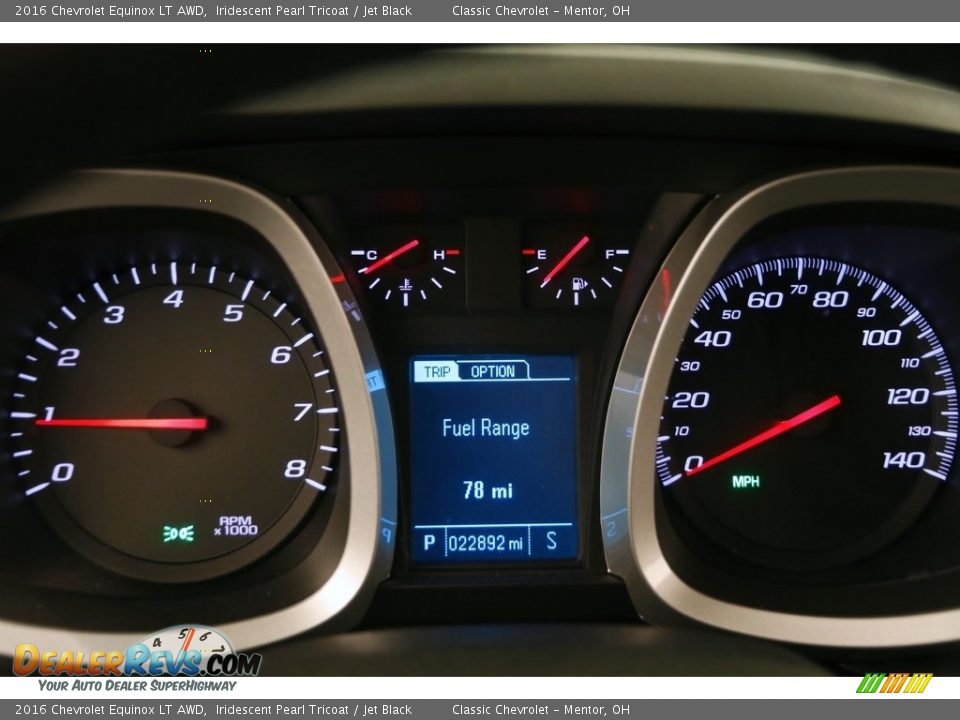 2016 Chevrolet Equinox LT AWD Iridescent Pearl Tricoat / Jet Black Photo #7