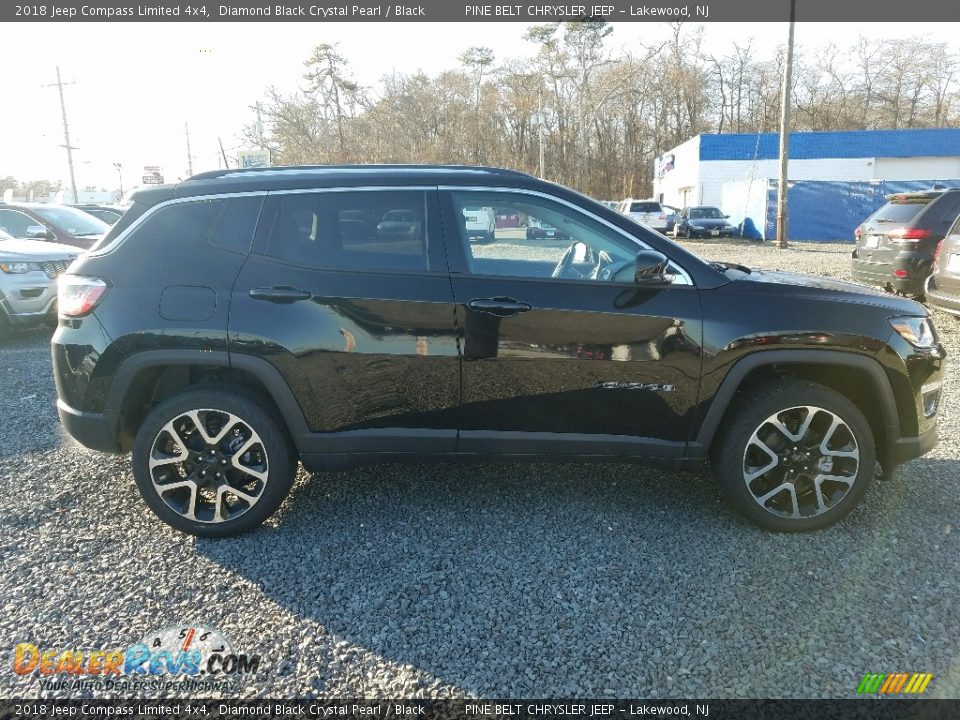 2018 Jeep Compass Limited 4x4 Diamond Black Crystal Pearl / Black Photo #6